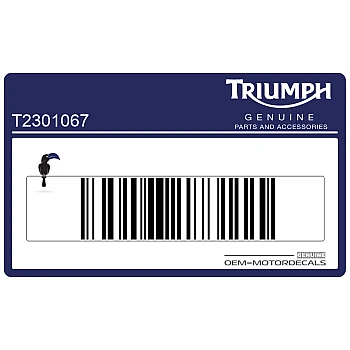 Naklejka na tylną owiewkę / zadupek