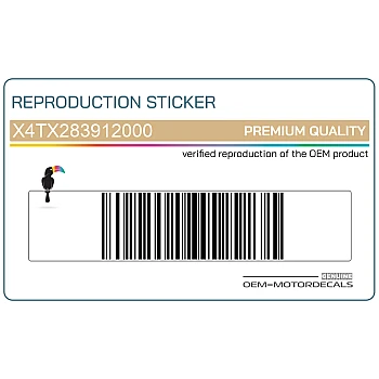 Zijpaneel sticker, linkerkant 