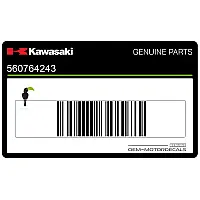 KAWASAKI Front cowling decal, right side 56076-4243