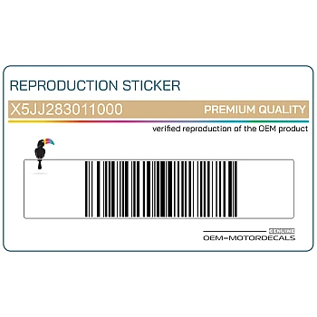 Kit adesivi pannello laterale, lato sinistro 