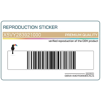 Adesivo pannello laterale, lato destro 