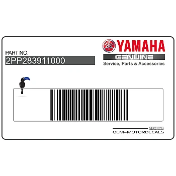 Side cowling decal, left side