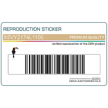 Tail cowl decals set