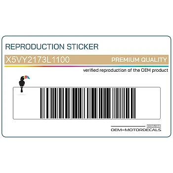 Tail cowl decals set