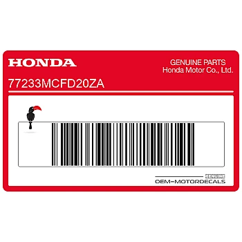 Naklejka na tylną owiewkę / zadupek