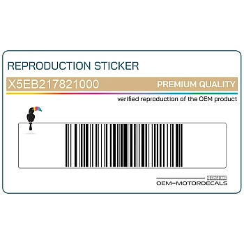 Adesivo posteriore coda carena 