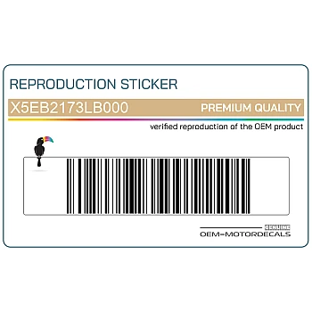 Adesivi posteriore coda carena, set 