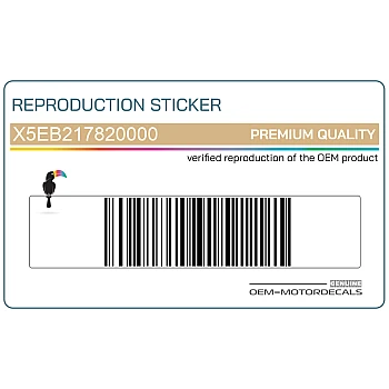 Adesivo posteriore coda carena 