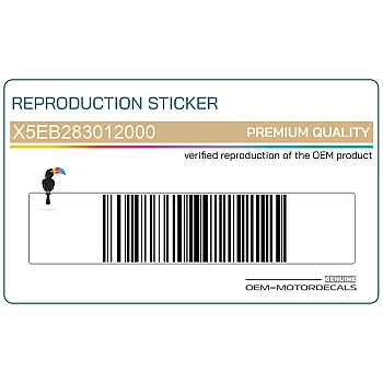 Kit adesivi pannello laterale, lato sinistro 