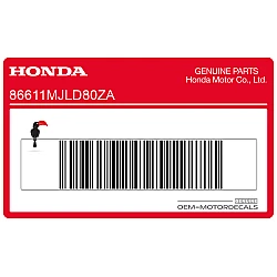 Front fender decal, right side