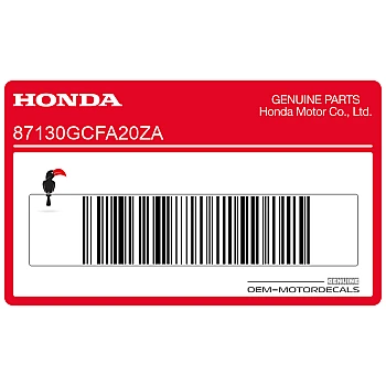 Achterspatbord sticker