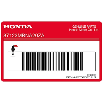 Autocollant de réservoir, côté gauche