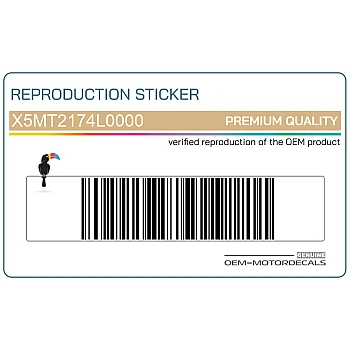 Heckverkleidung Aufkleber, Satz 