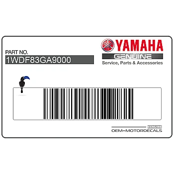 Side cowling decal, left side