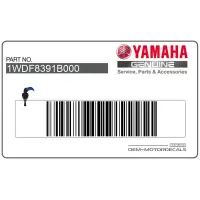 YAMAHA Kanzel / Oberteil Verkleidung Aufkleber, Linke Seite 1WD-F8391-B0-00