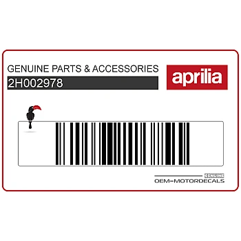 Adesivo pannello laterale, lato sinistro