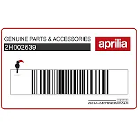 APRILIA Front cowling decal 2H002639
