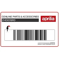 APRILIA Tail cowl decal 2H000960