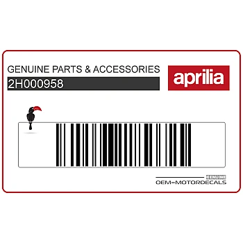 Adesivo posteriore coda carena, lato destro