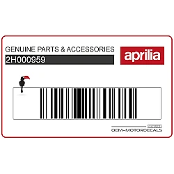 Autocollant carénage arrière queue, côté gauche