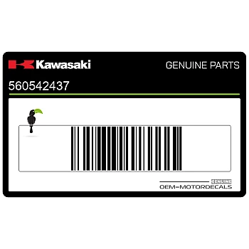 Autocollant carénage arrière queue, côté gauche
