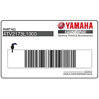 YAMAHA Heckverkleidung Aufkleber, Satz, Linke Seite 4TV-2173L-10-00