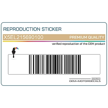 Pegatina para guardabarros delantero