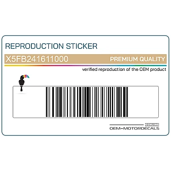 Pegatina tanque, lado izquierdo