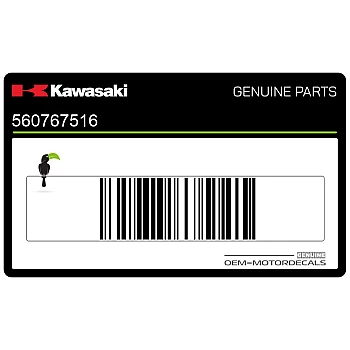 Fuel tank pattern decal, left side