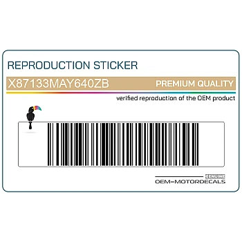 Naklejka na przednią owiewkę (czasza)