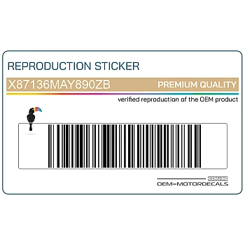 Pegatina para panel lateral, lado derecho