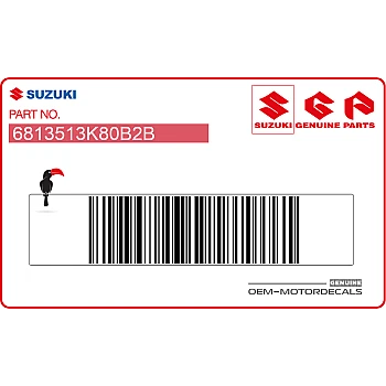 Adesivo posteriore coda carena, lato destro