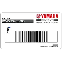YAMAHA Windscreen,shield decal B2W-2339R-00-00