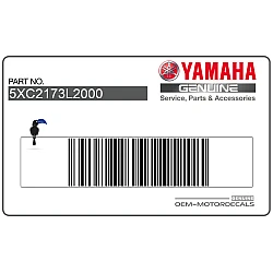 Side cowling decals set, left side