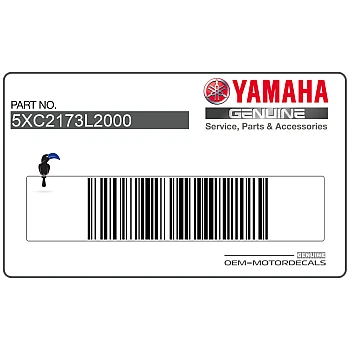 Side cowling decals set, left side