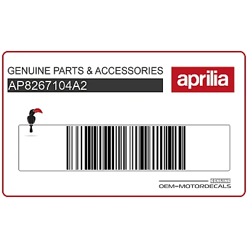 Adesivo pannello laterale, lato sinistro