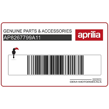 Pegatina para carenado frontal, lado izquierdo