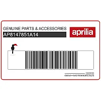 APRILIA Naklejka na przednią owiewkę (czasza) AP8147851A14