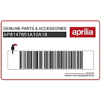 APRILIA Naklejka na przedni błotnik AP8147851A18