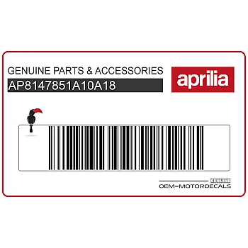 Pegatina para guardabarros delantero