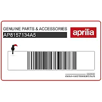 APRILIA Onderkuip stickers set, rechterkant AP8157134A5