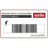 APRILIA Kontpaneel sticker, rechterkant AP8157140A15