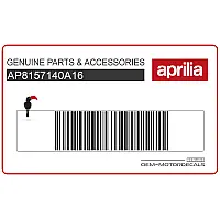 APRILIA Heckverkleidung Aufkleber, Linke Seite AP8157140A16