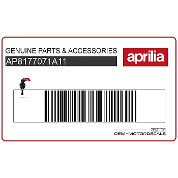 Front cowling decal, right side