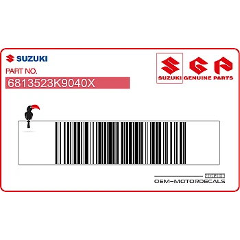 Naklejka na tylną owiewkę / zadupek, prawa strona