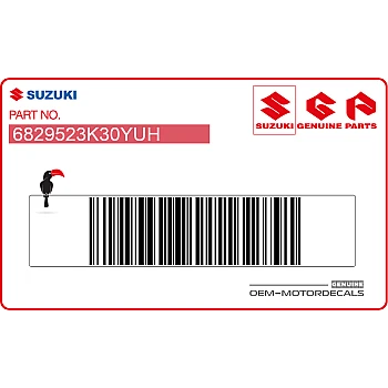 Bovenkuip sticker, linkerkant