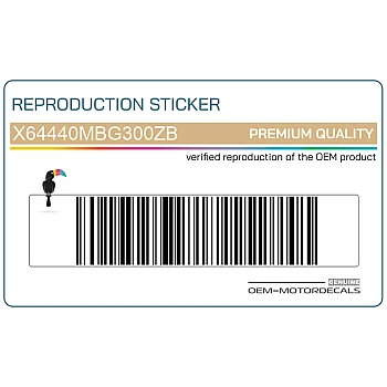 Naklejka na osłonę boczną, lewa strona