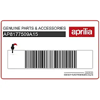 APRILIA Pegatina colin, lado derecho AP8177509A15