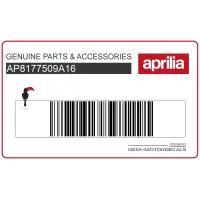APRILIA Pegatina colin, lado izquierdo AP8177509A16
