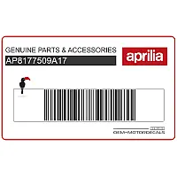 APRILIA Pegatina colin, lado derecho AP8177509A17